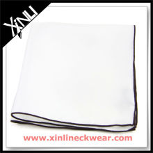 Colored Rolled Hem Woven Handkerchief